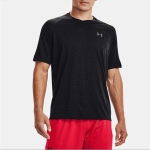 Under Armour The Tech Tee Heathered Black Charcoal Gray Size XL Polyester